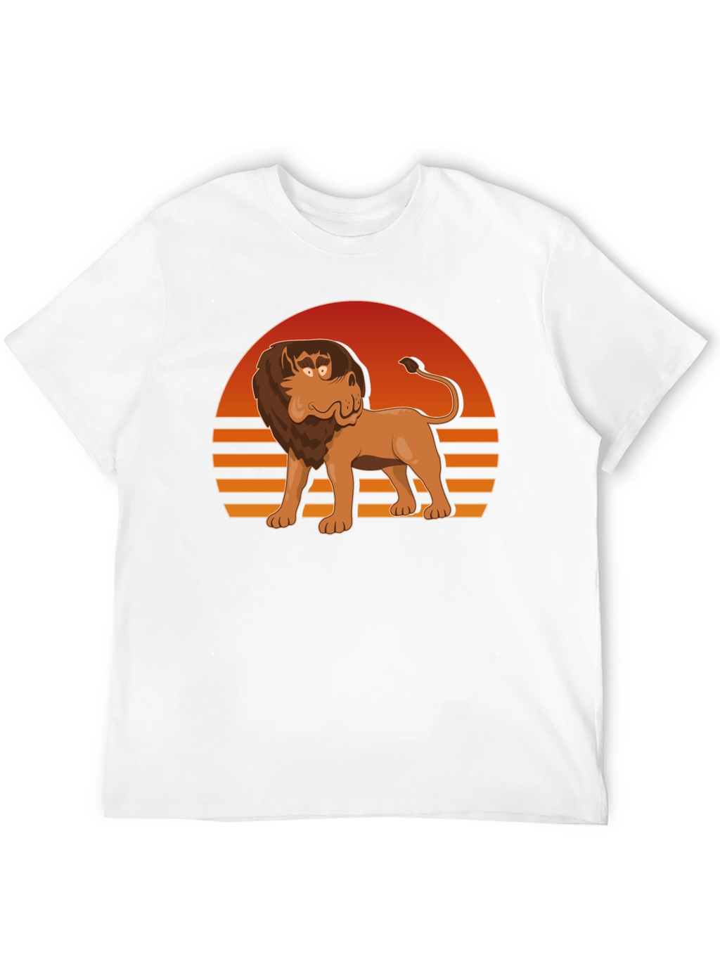 Retro Cartoon Lion Graphic Tee