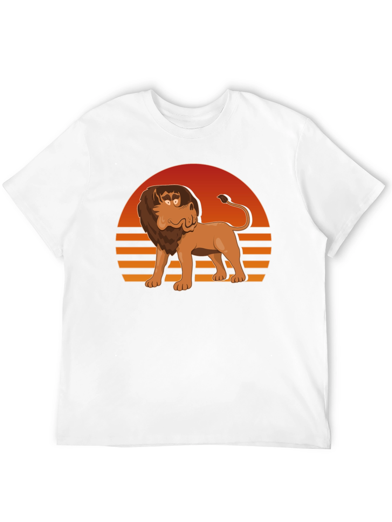 Retro Cartoon Lion Graphic Tee
