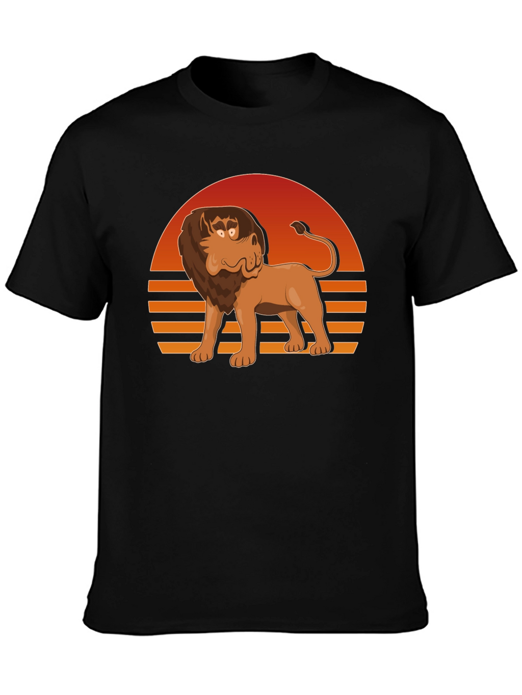 Retro Cartoon Lion Graphic Tee