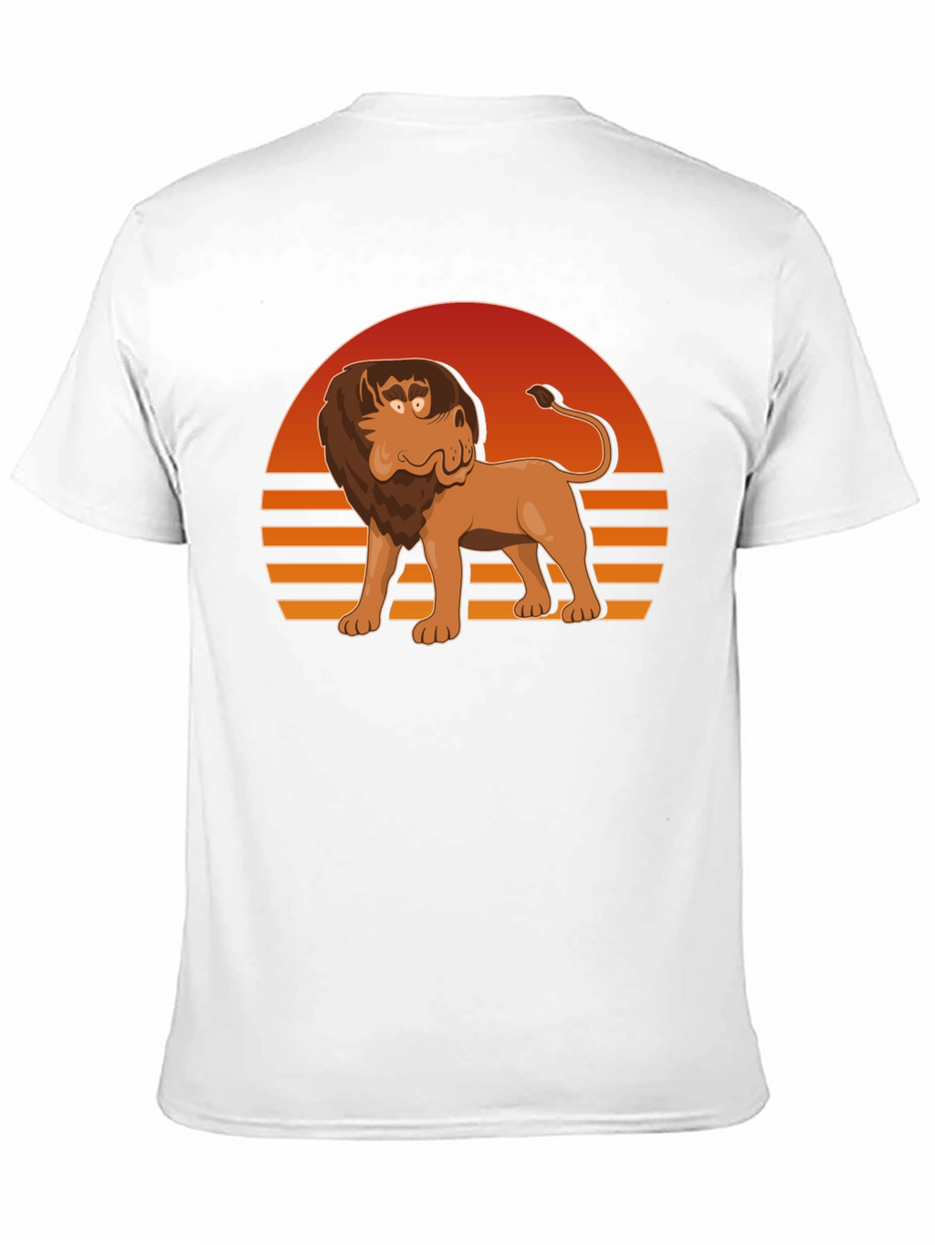 Retro Cartoon Lion Graphic Tee