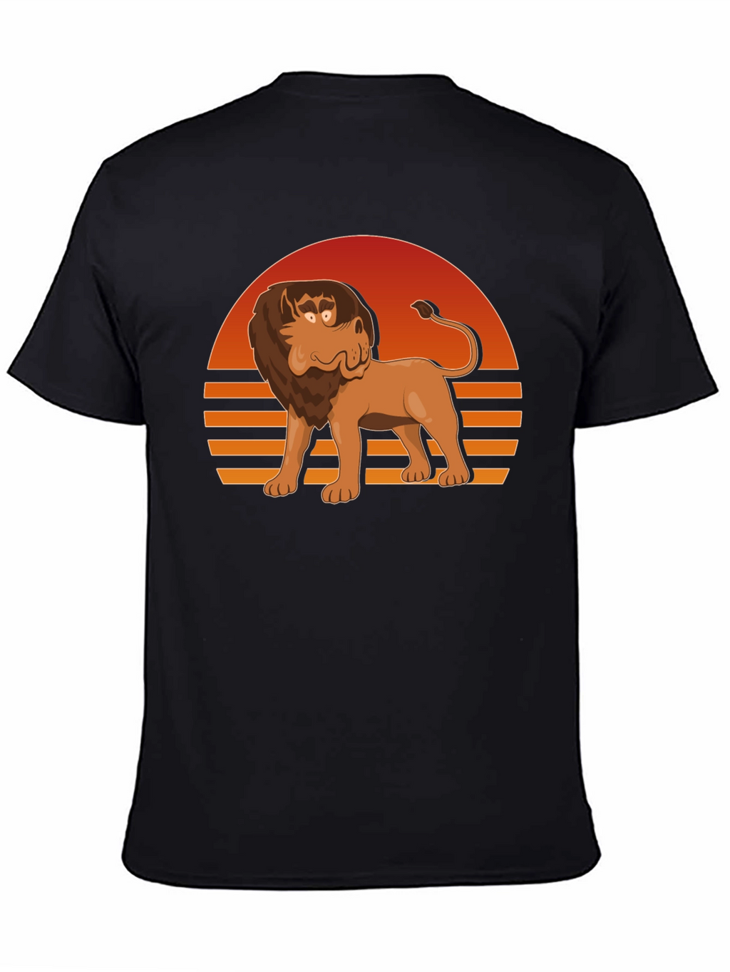 Retro Cartoon Lion Graphic Tee