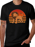 Retro Cartoon Lion Graphic Tee
