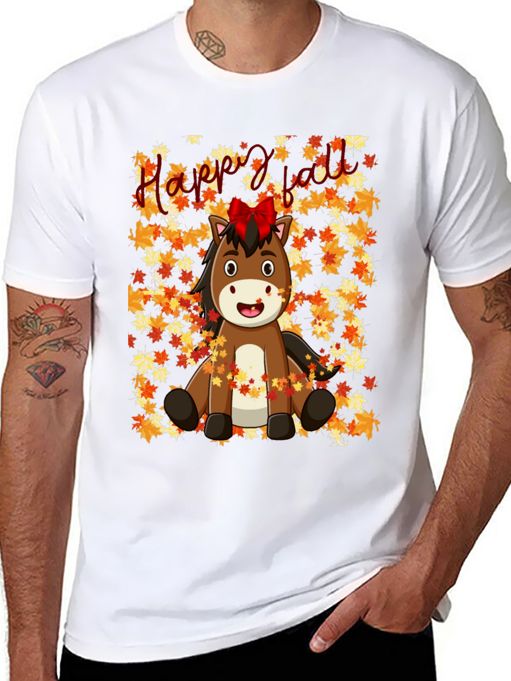 Happy Fall Horse T-Shirt