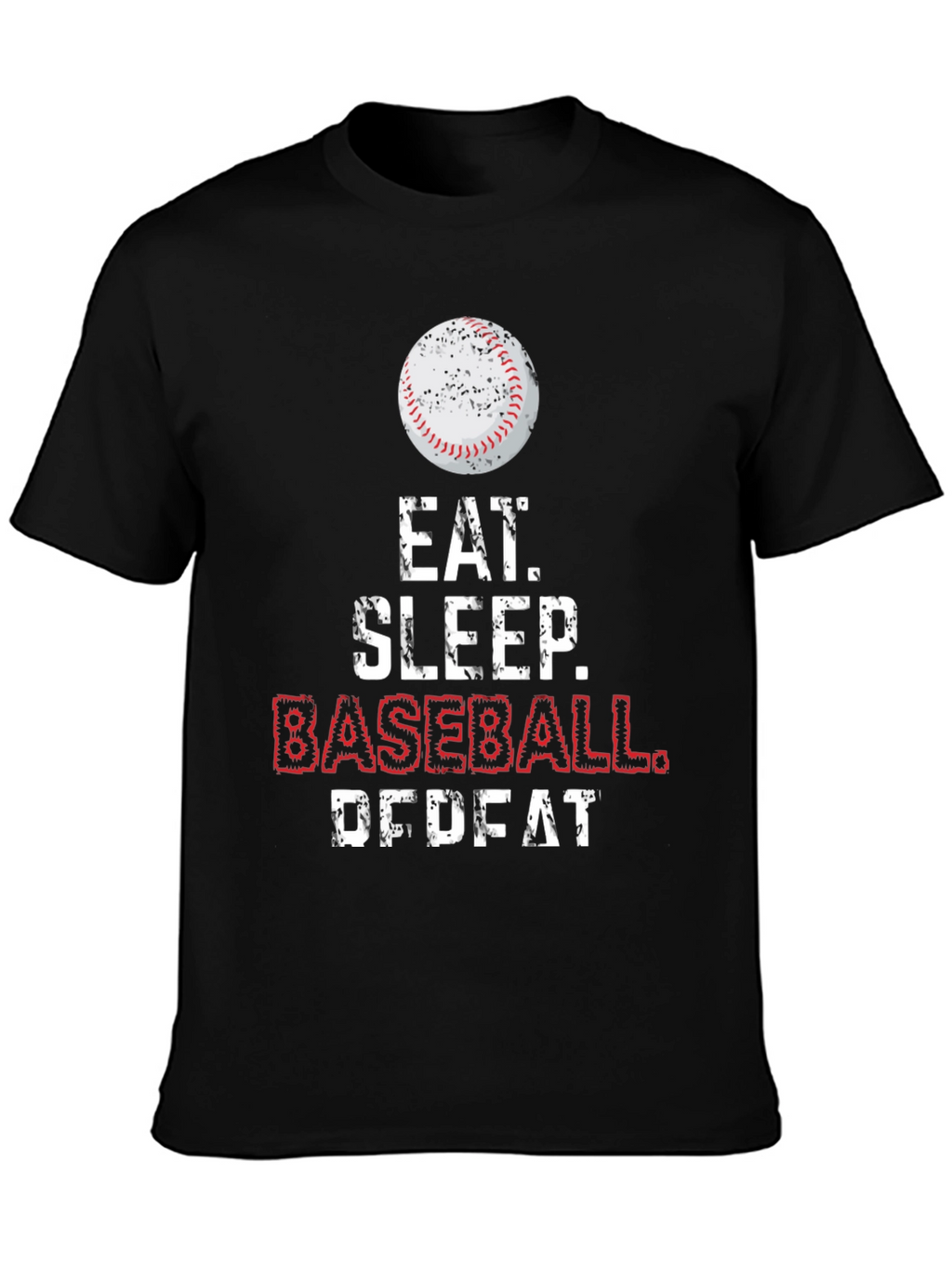 Eat Sleep Baseball Repeat Graphic Tee