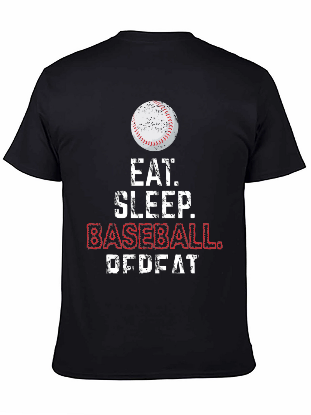 Eat Sleep Baseball Repeat Graphic Tee