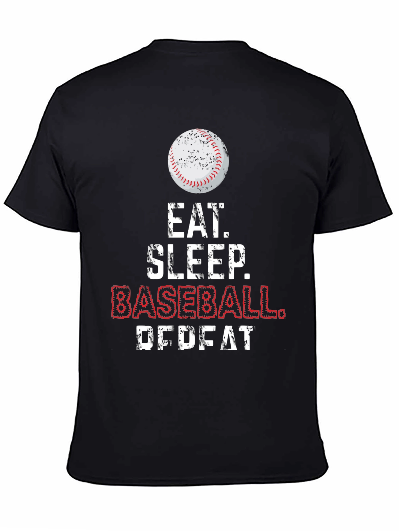 Eat Sleep Baseball Repeat Graphic Tee