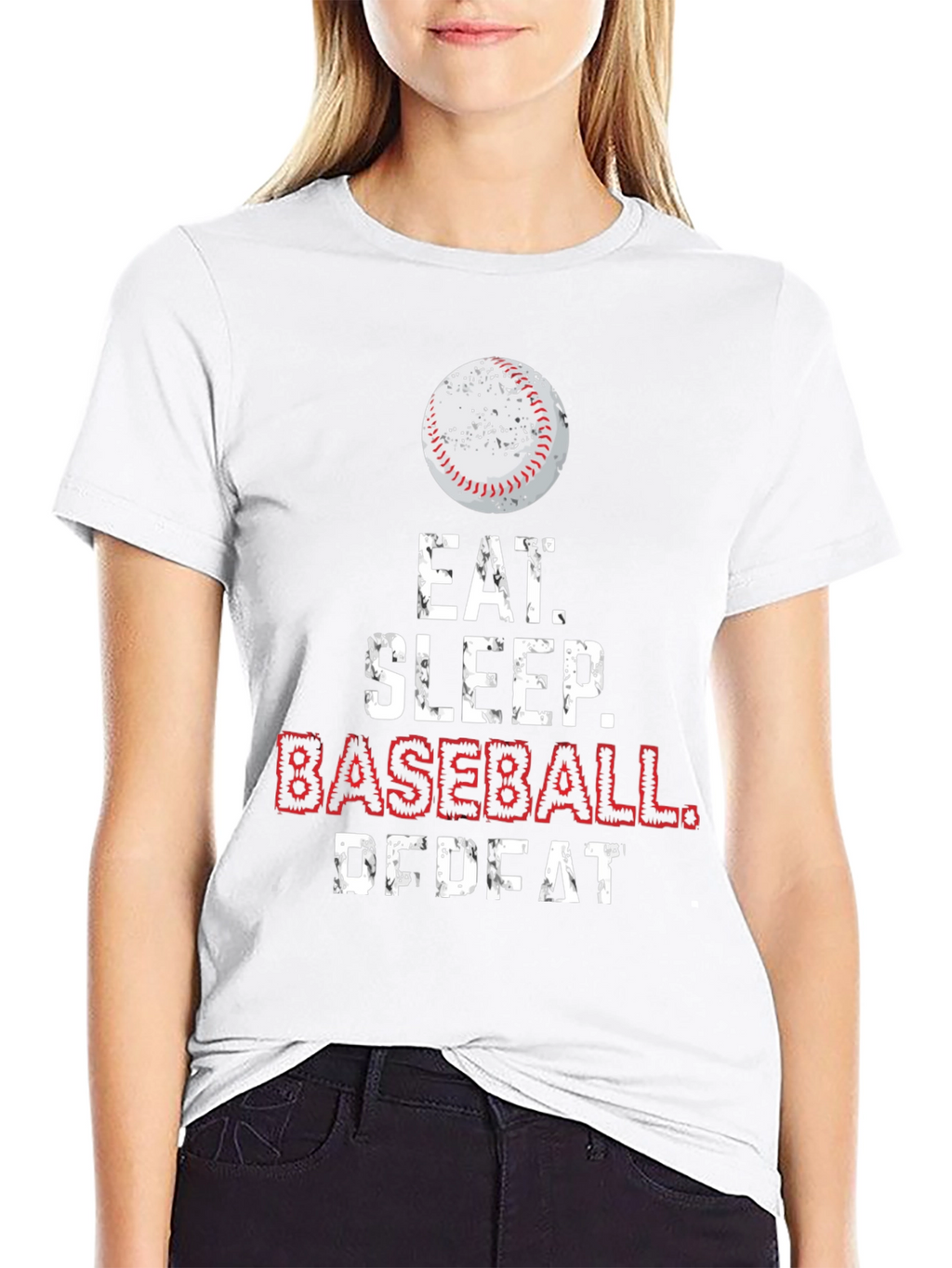Eat Sleep Baseball Repeat Graphic Tee