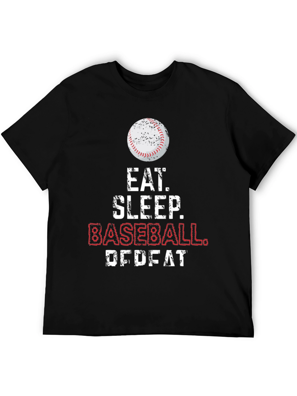 Eat Sleep Baseball Repeat Graphic Tee