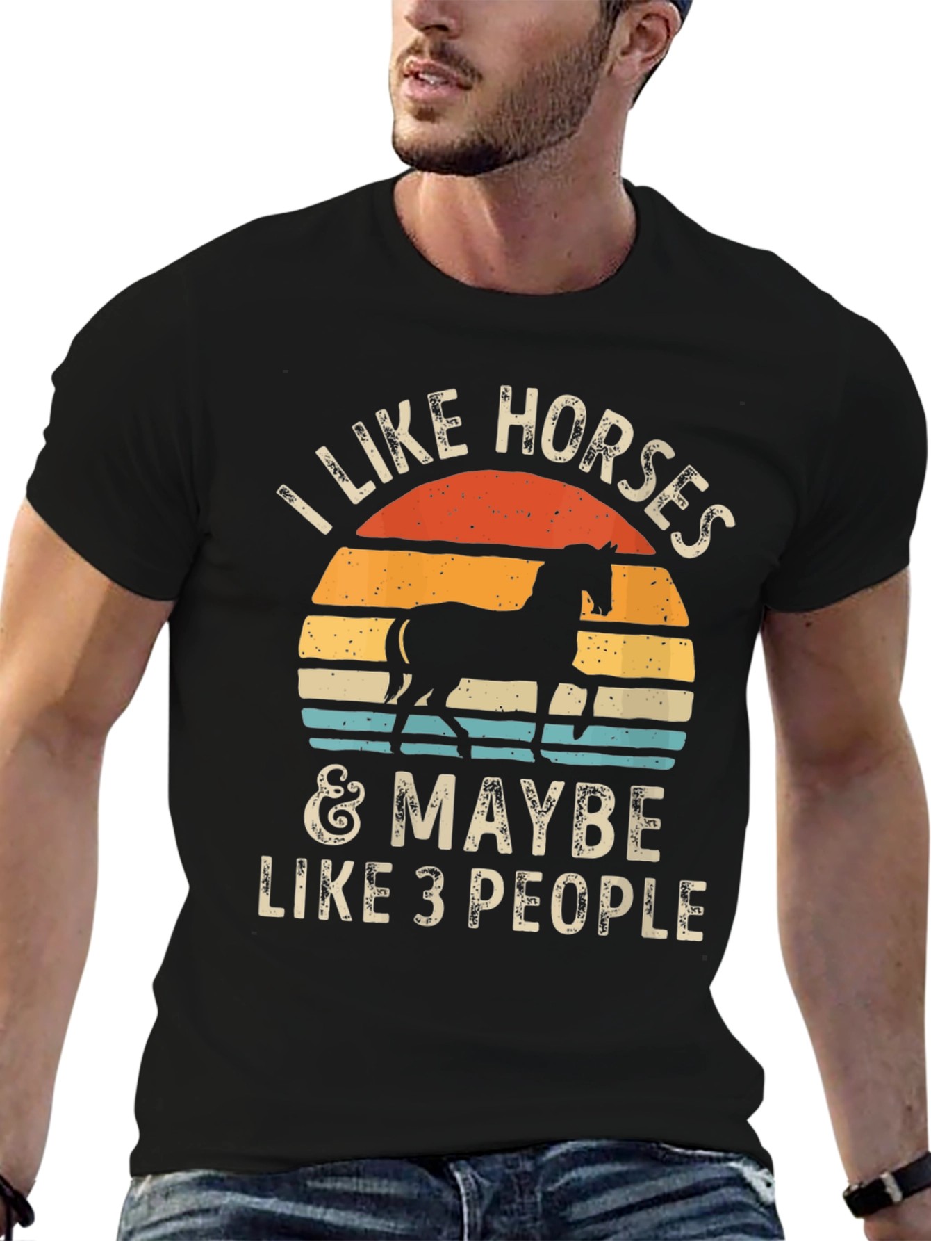 I Like Horses and Maybe Like 3 People T-Shirt