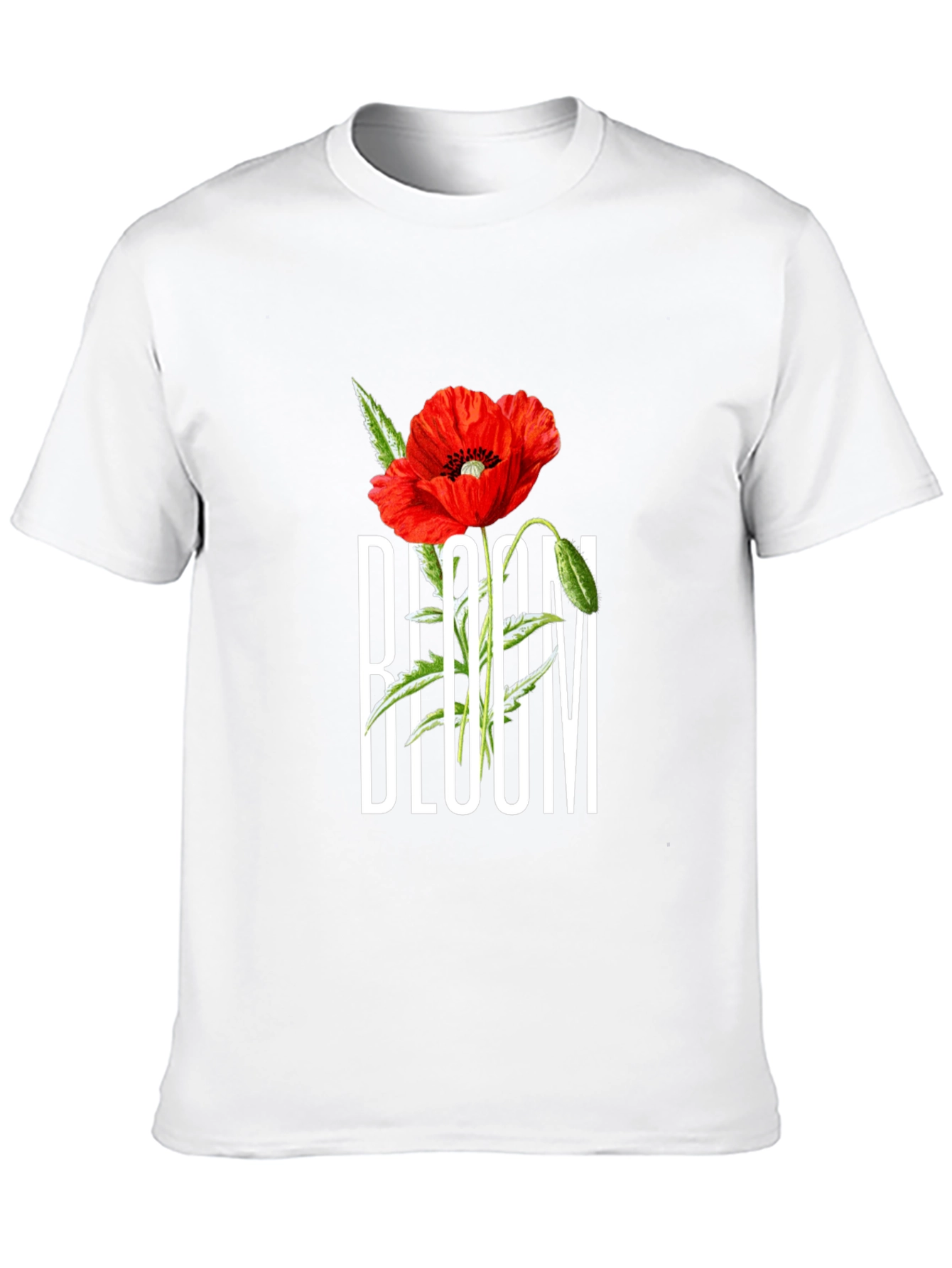 Bloom Graphic T-Shirt - Black Cotton Tee