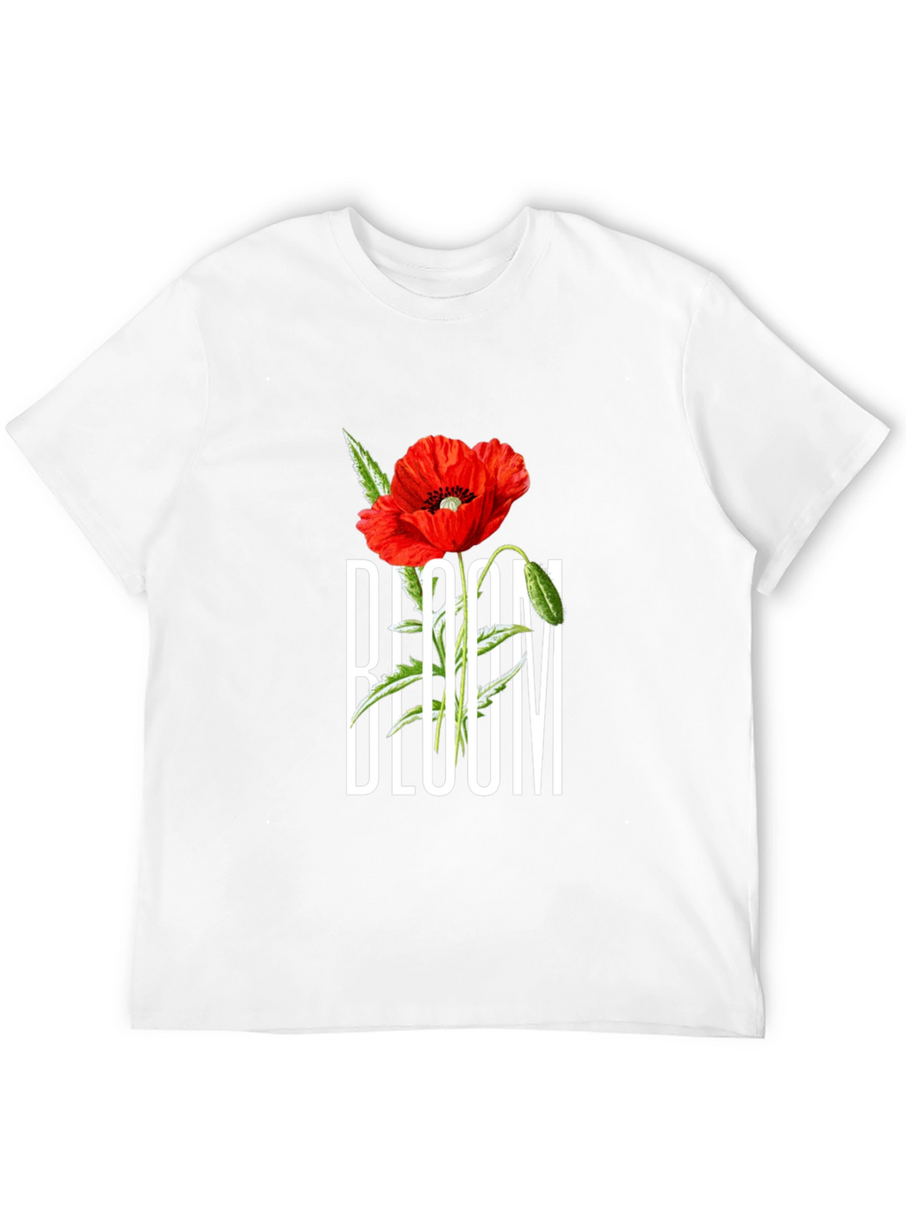Bloom Graphic T-Shirt - Black Cotton Tee