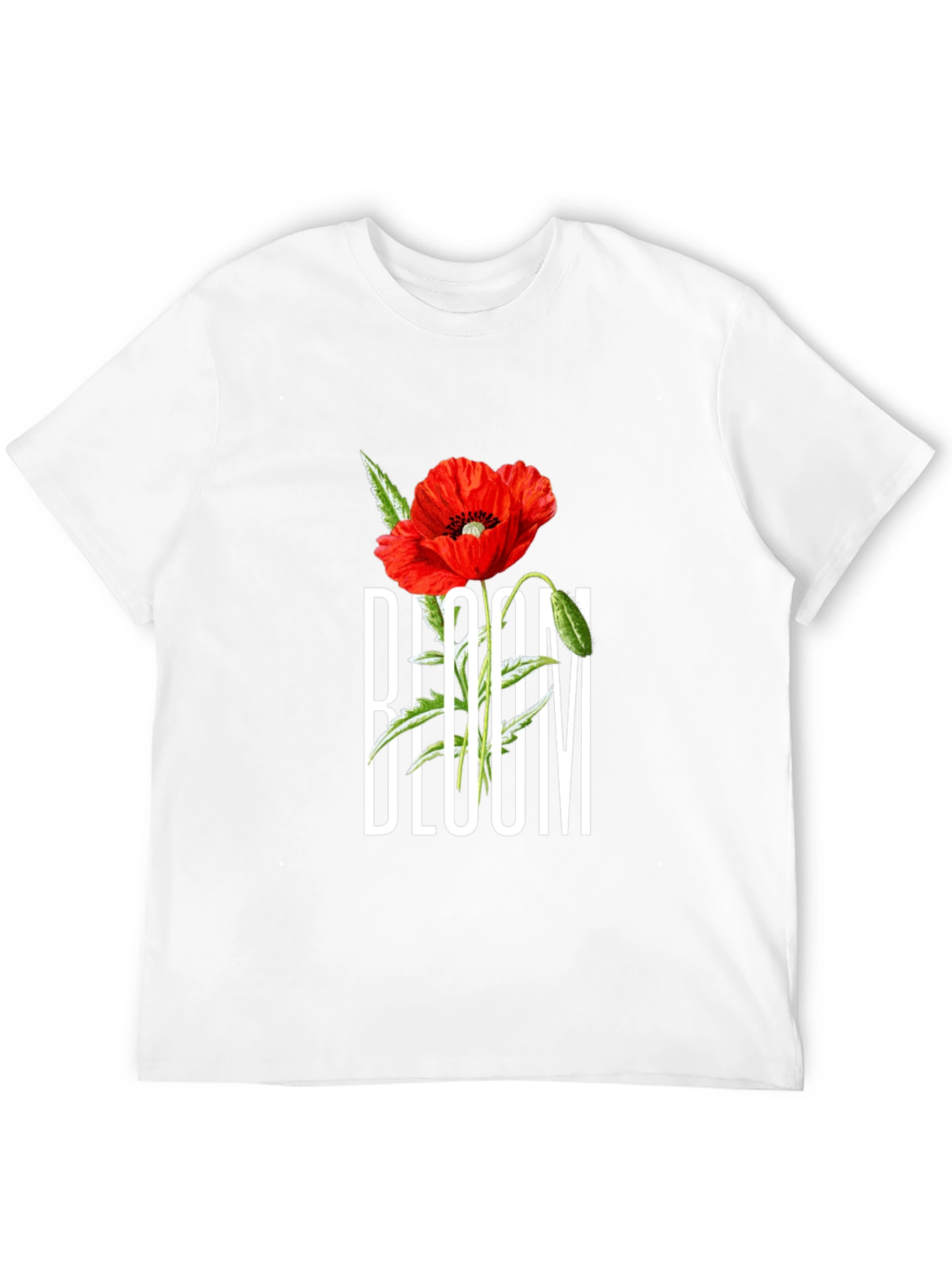 Bloom Graphic T-Shirt - Black Cotton Tee