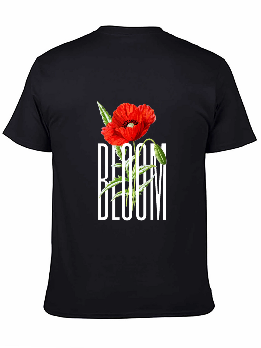 Bloom Graphic T-Shirt - Black Cotton Tee