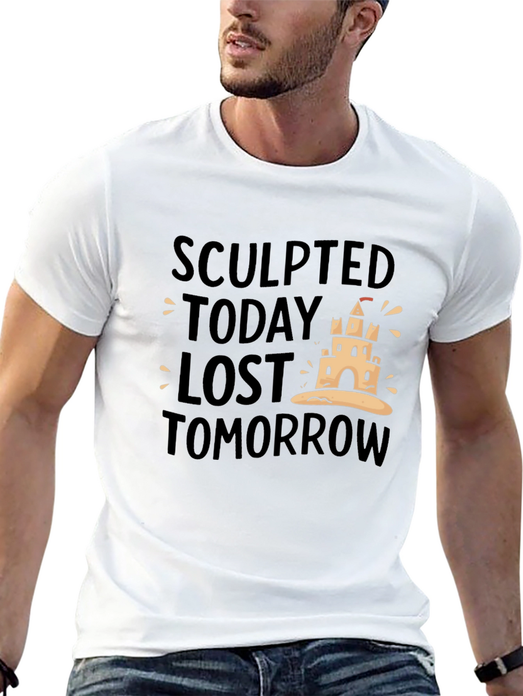 Sculpted Today Lost Tomorrow Black T-Shirt