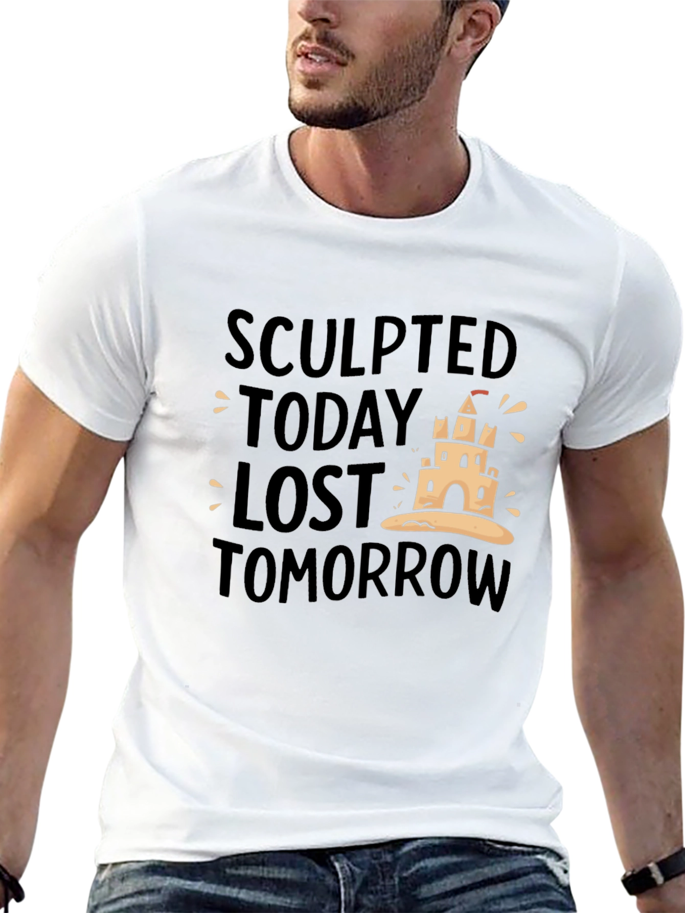 Sculpted Today Lost Tomorrow Black T-Shirt