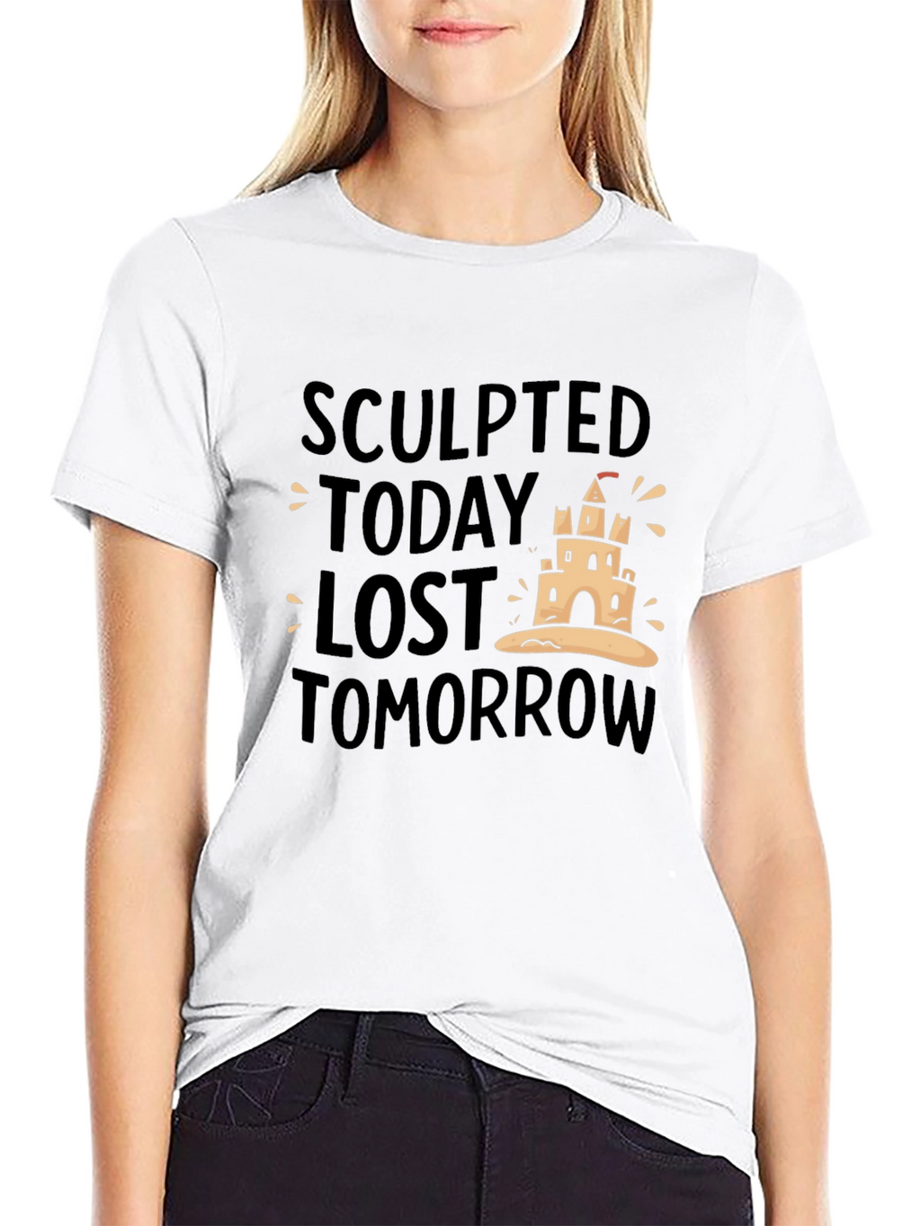 Sculpted Today Lost Tomorrow Black T-Shirt