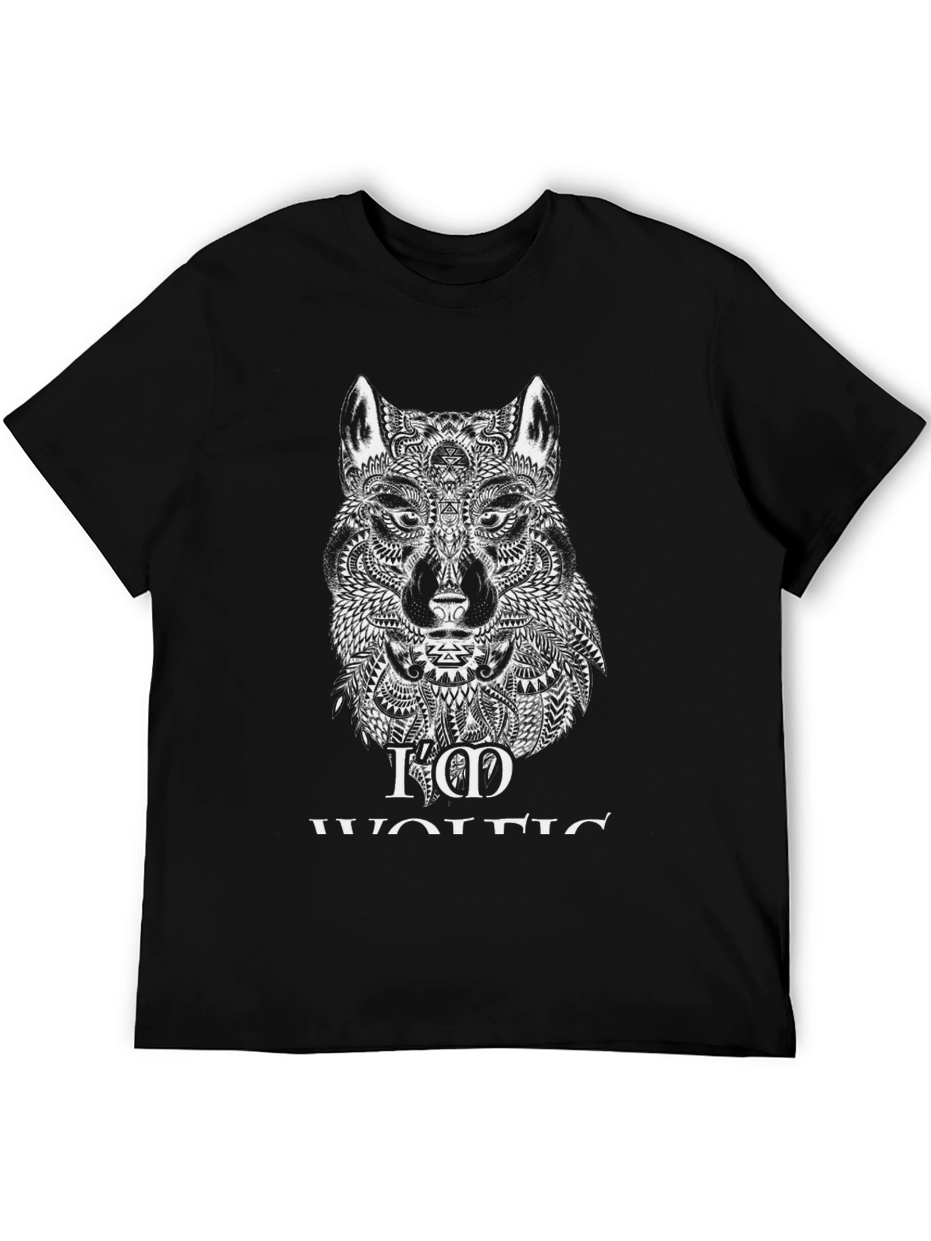 Black Wolf Graphic Tee - I Am Wolf