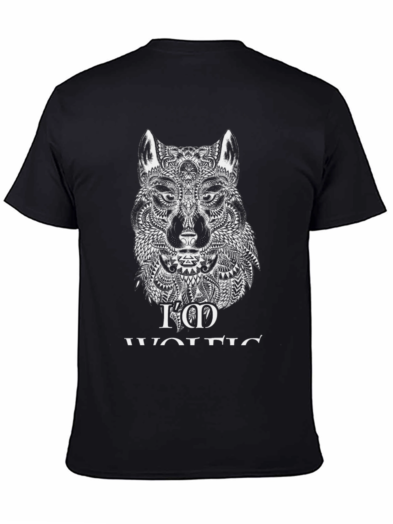 Black Wolf Graphic Tee - I Am Wolf