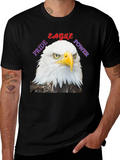 Eagle Pride Power Graphic T-Shirt - Patriotic Design