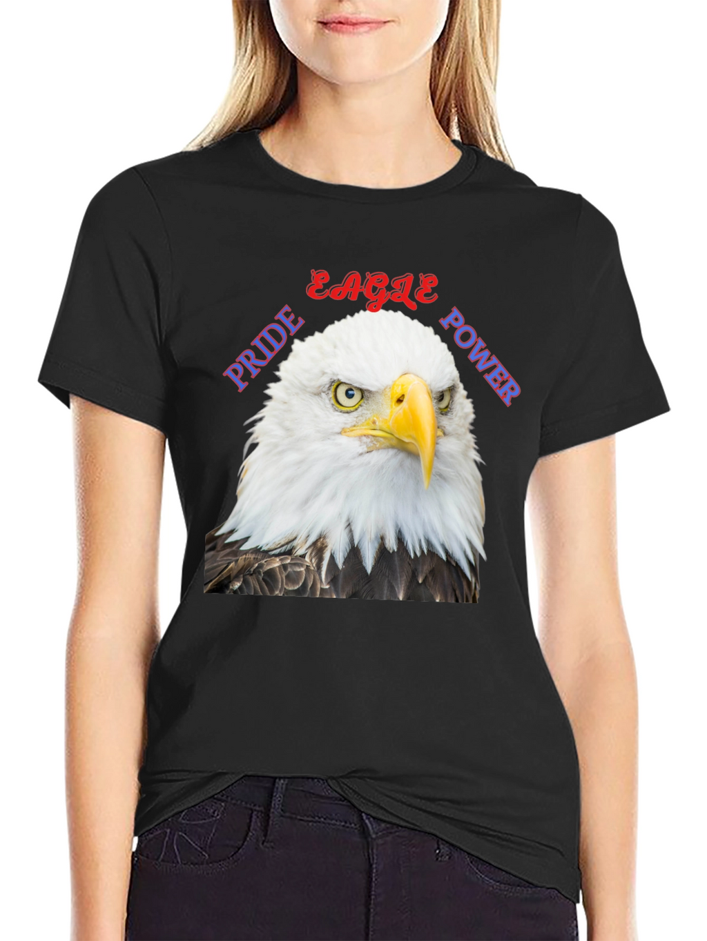 Eagle Pride Power Graphic T-Shirt - Patriotic Design