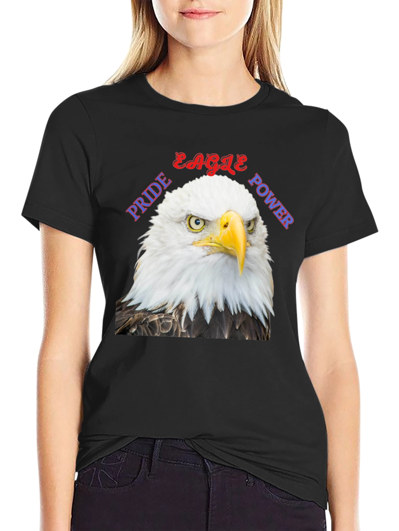 Eagle Pride Power Graphic T-Shirt - Patriotic Design