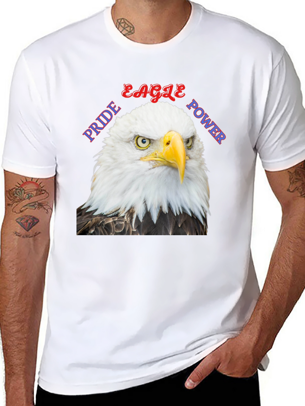 Eagle Pride Power Graphic T-Shirt - Patriotic Design