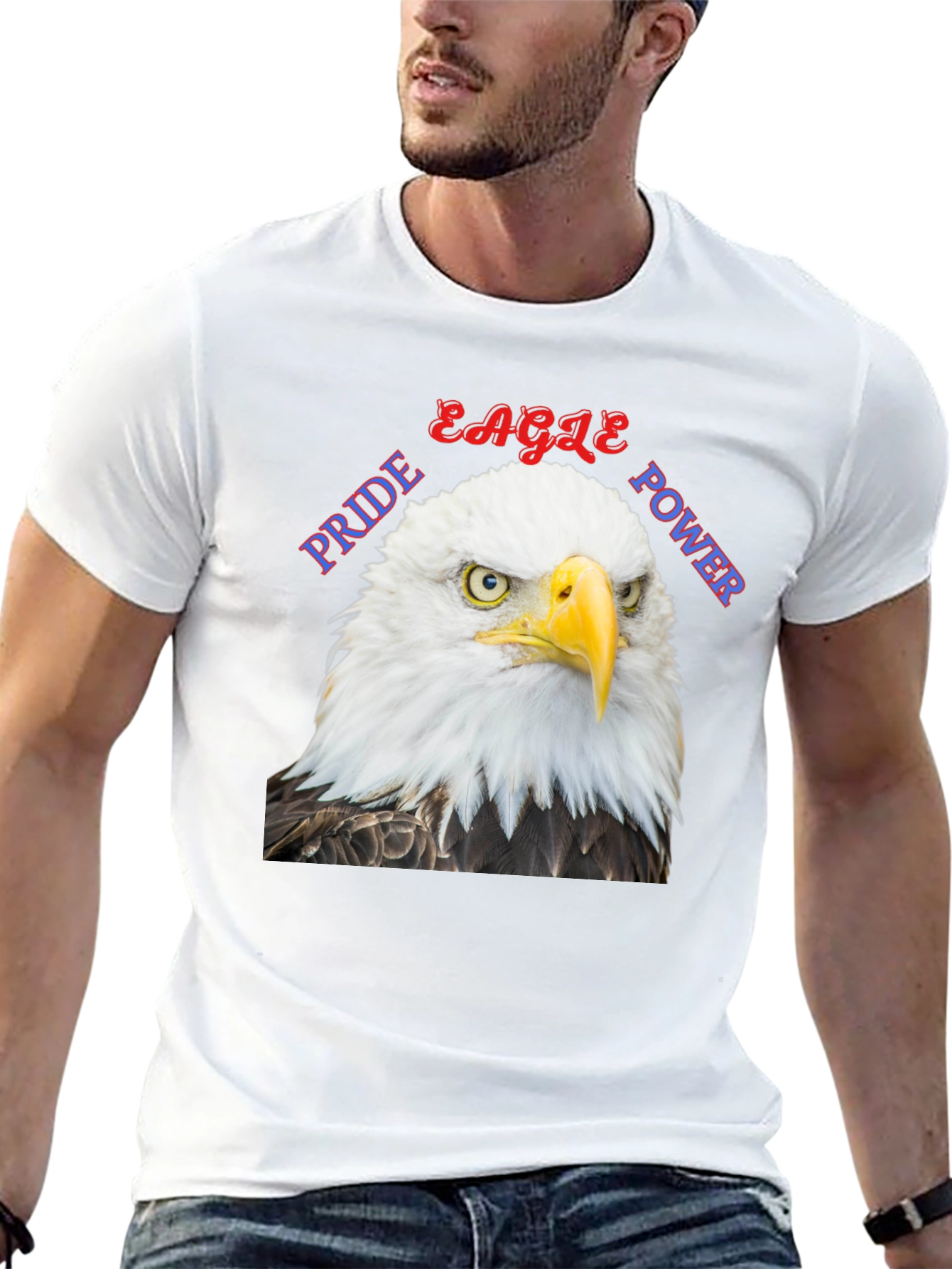 Eagle Pride Power Graphic T-Shirt - Patriotic Design