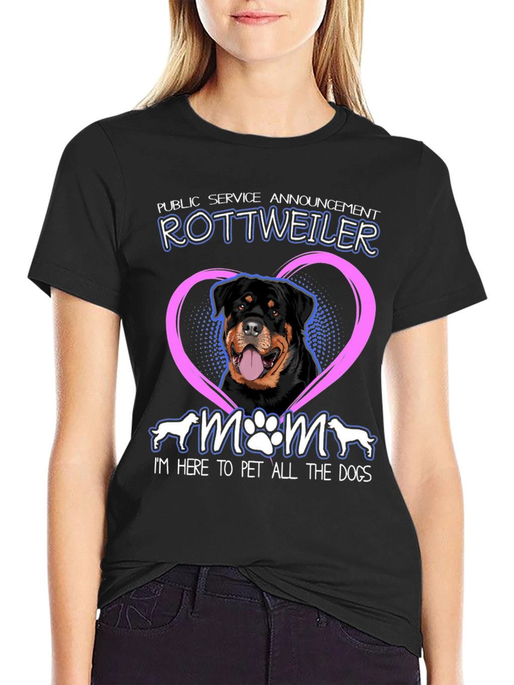 Rottweiler Mom T-Shirt - Dog Lover Tee