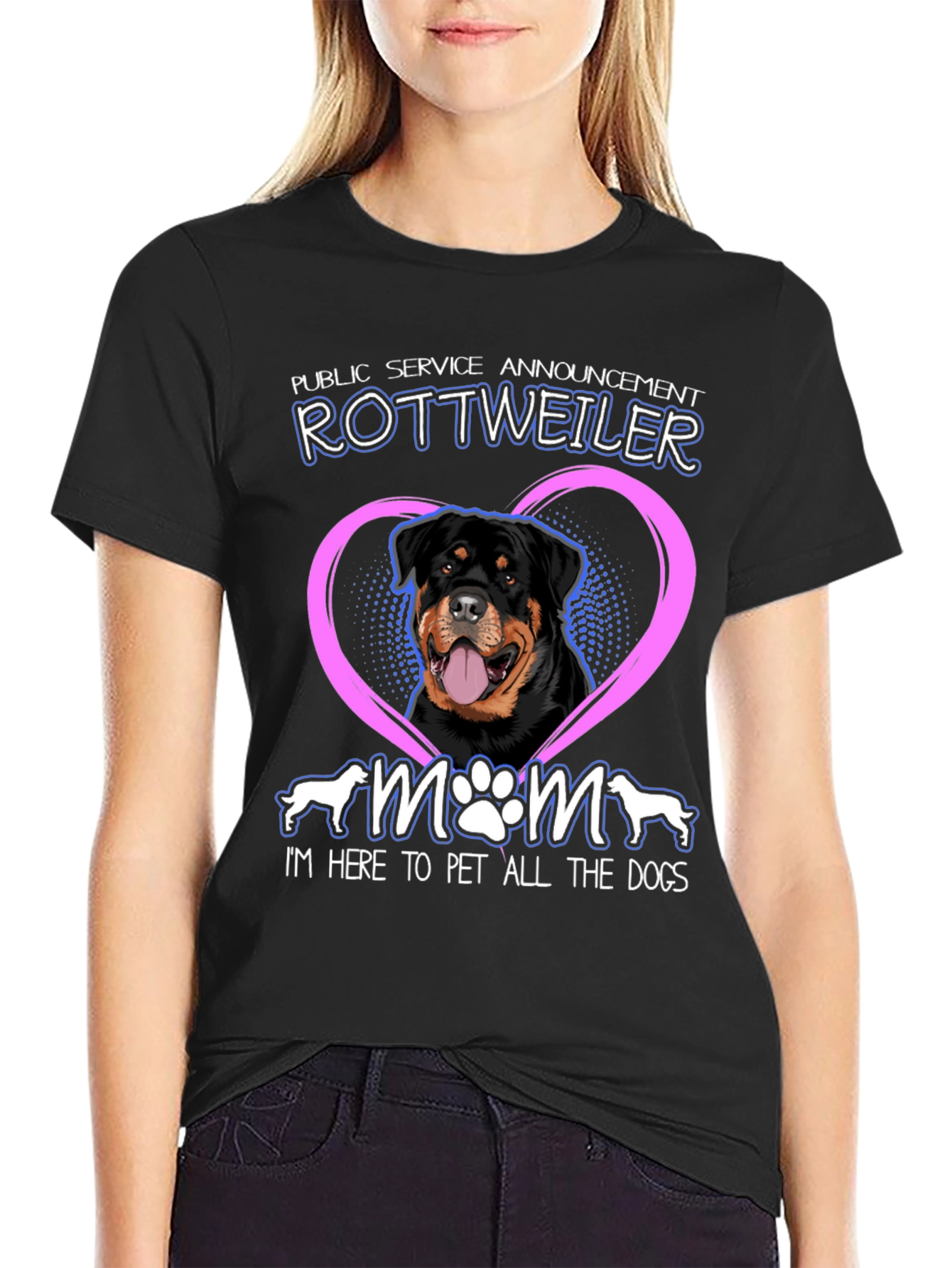 Rottweiler Mom T-Shirt - Dog Lover Tee