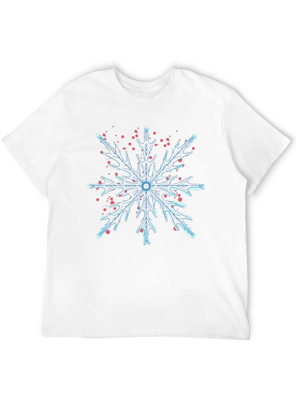 Snowflake Graphic T-Shirt - Cool Winter Design