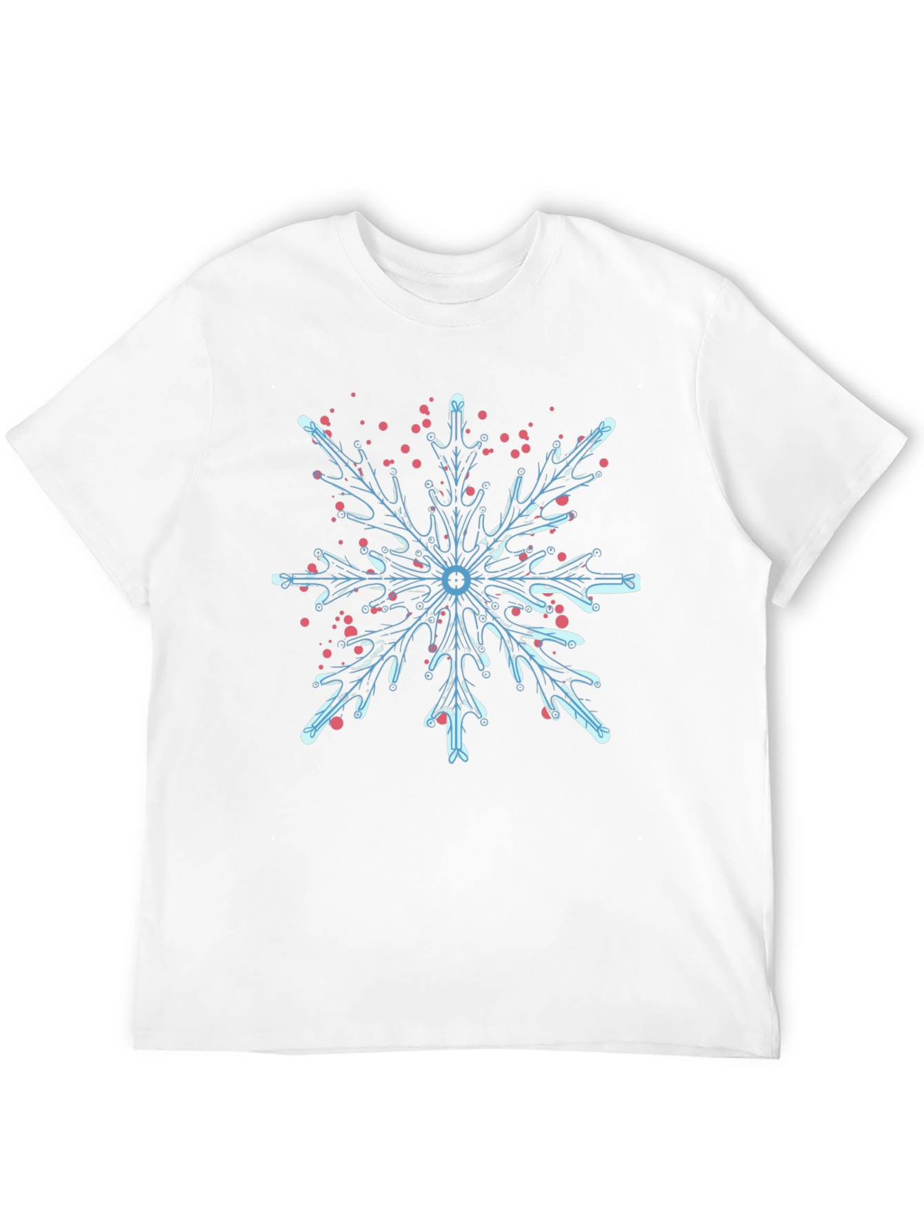 Snowflake Graphic T-Shirt - Cool Winter Design