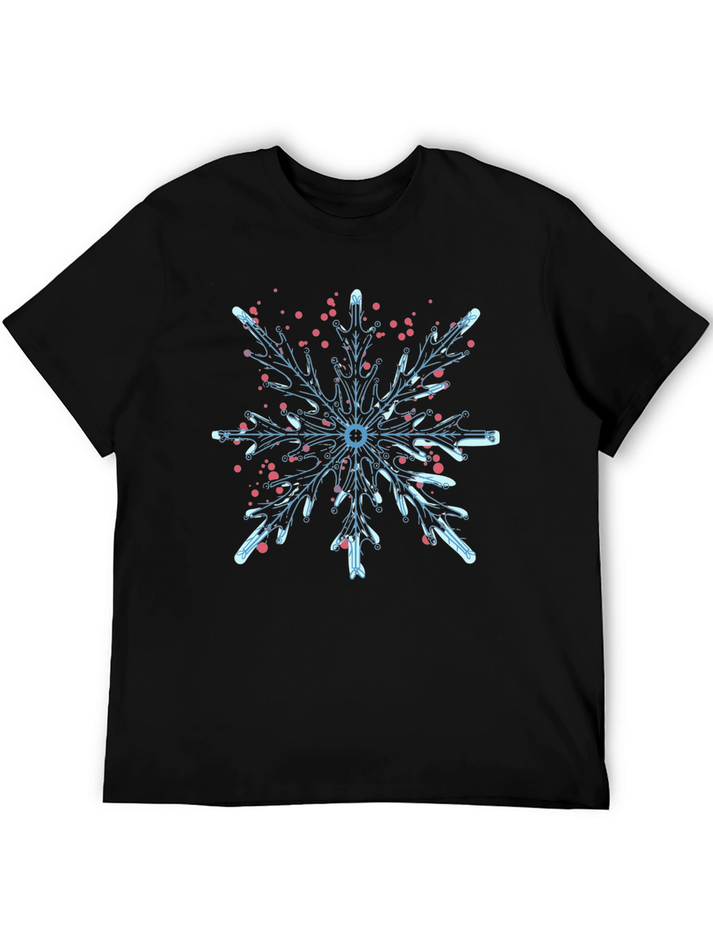 Snowflake Graphic T-Shirt - Cool Winter Design