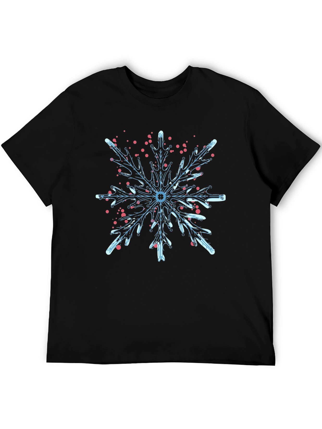 Snowflake Graphic T-Shirt - Cool Winter Design