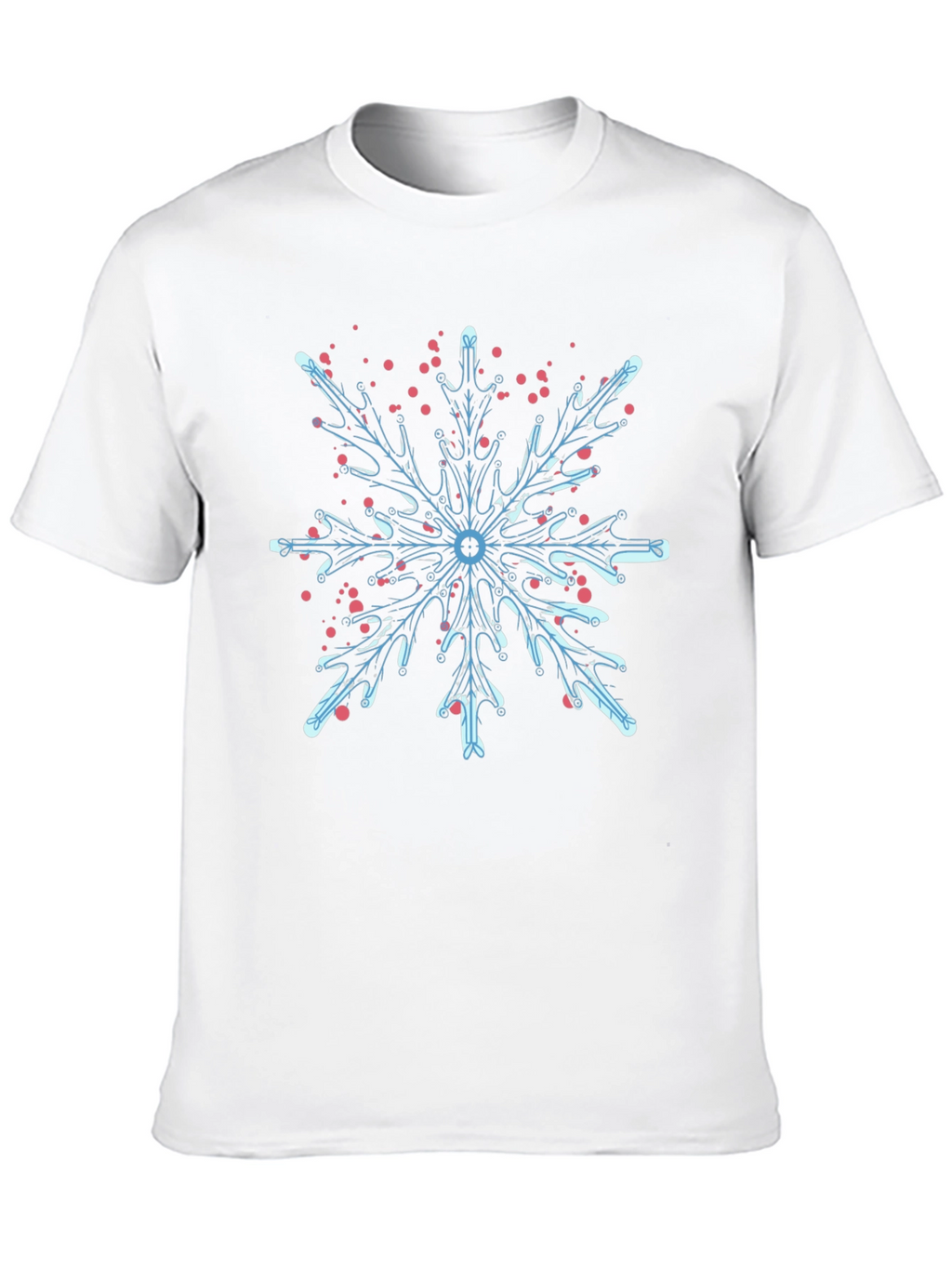 Snowflake Graphic T-Shirt - Cool Winter Design