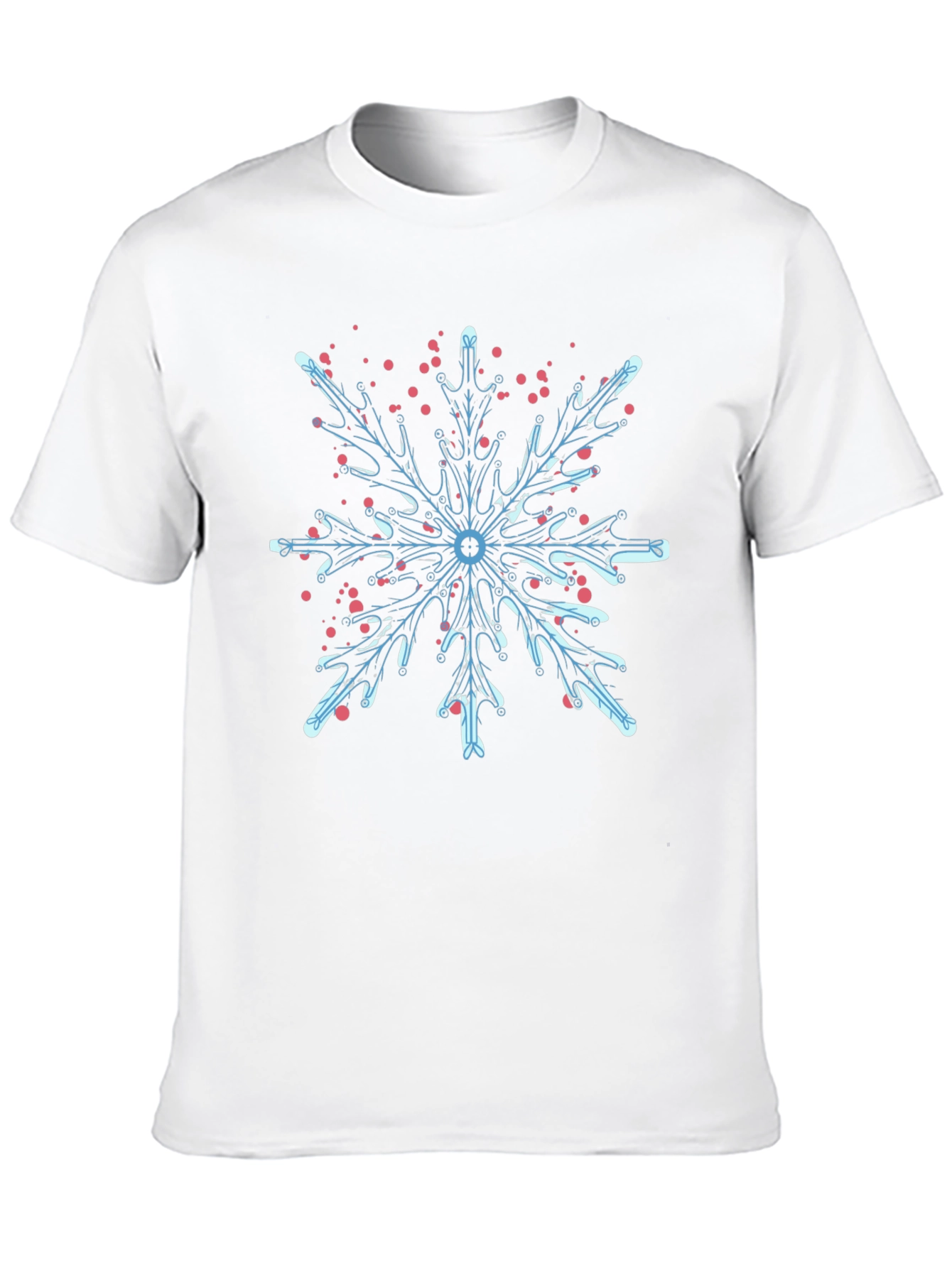 Snowflake Graphic T-Shirt - Cool Winter Design