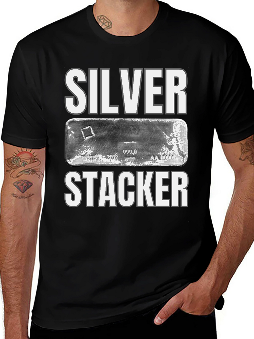 Silver Stacker T-Shirt Bullion Collectible