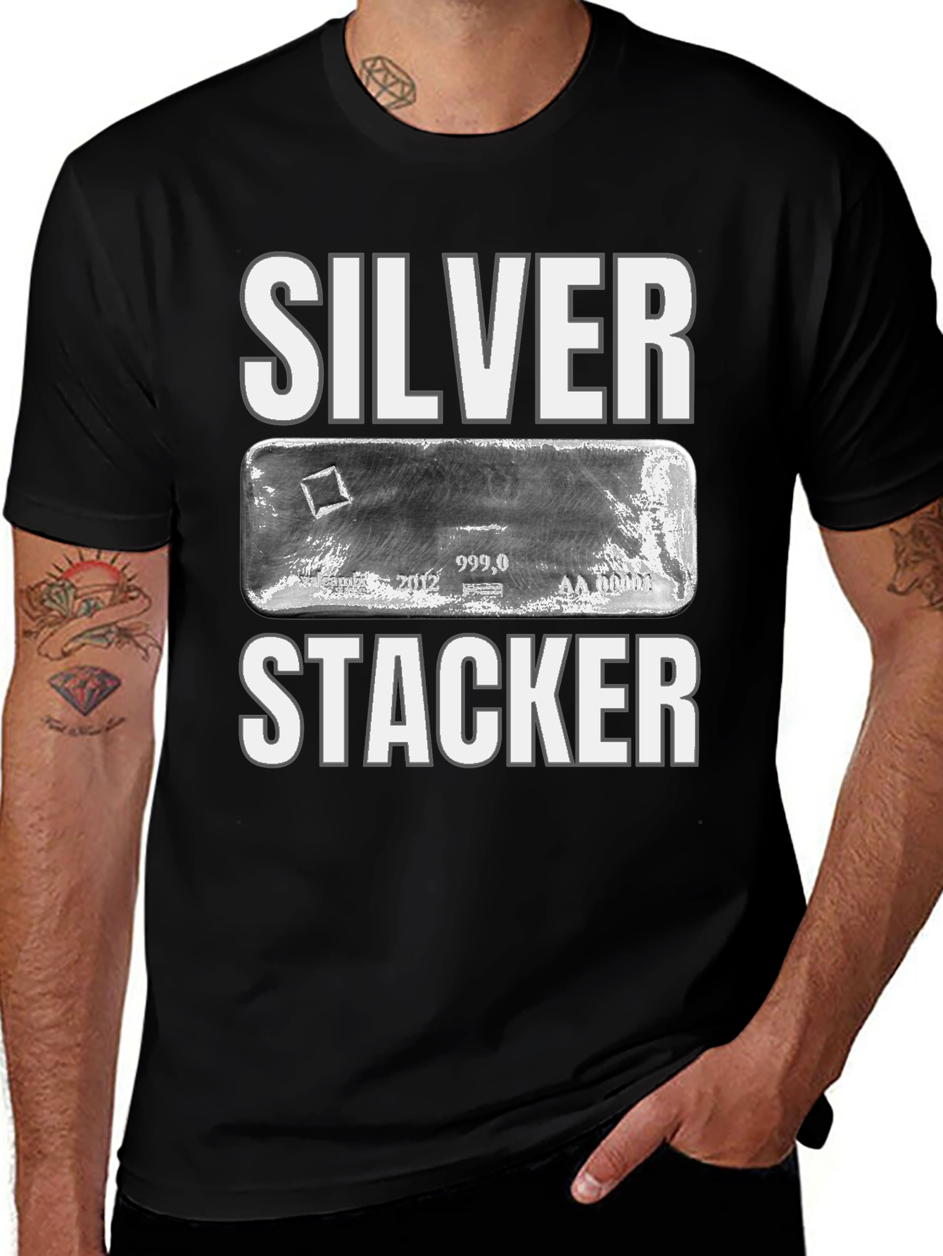 Silver Stacker T-Shirt Bullion Collectible