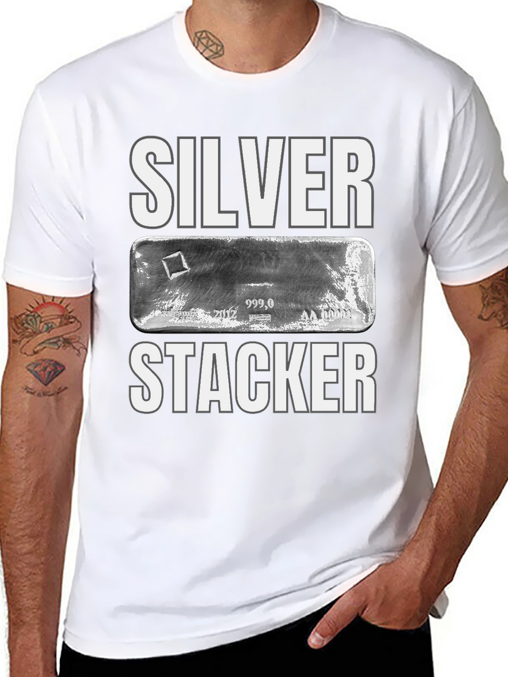 Silver Stacker T-Shirt Bullion Collectible