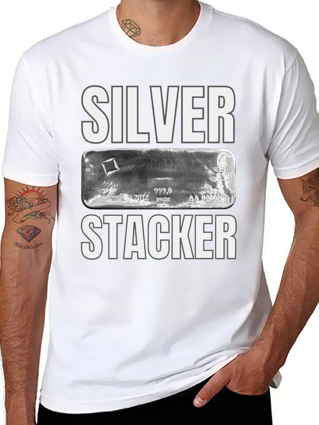Silver Stacker T-Shirt Bullion Collectible