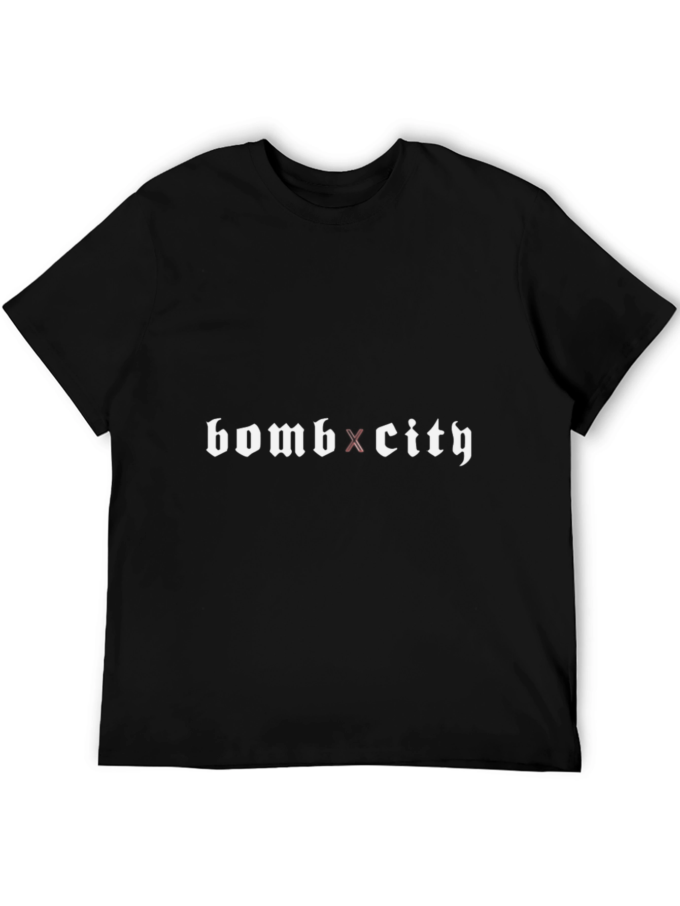 Bomb City Graphic Tee - Black Cotton Blend