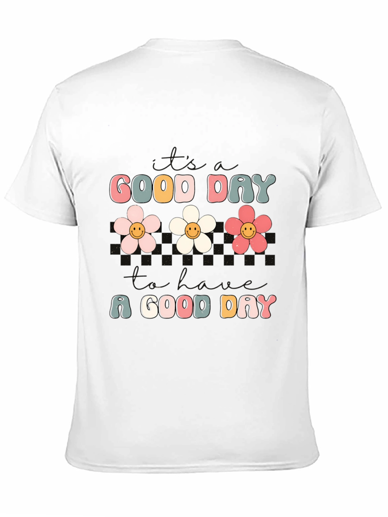 Good Day Flower Graphic Tee - Trendy Comfort