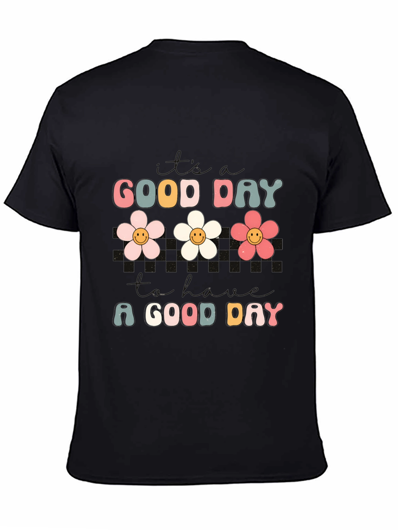 Good Day Flower Graphic Tee - Trendy Comfort
