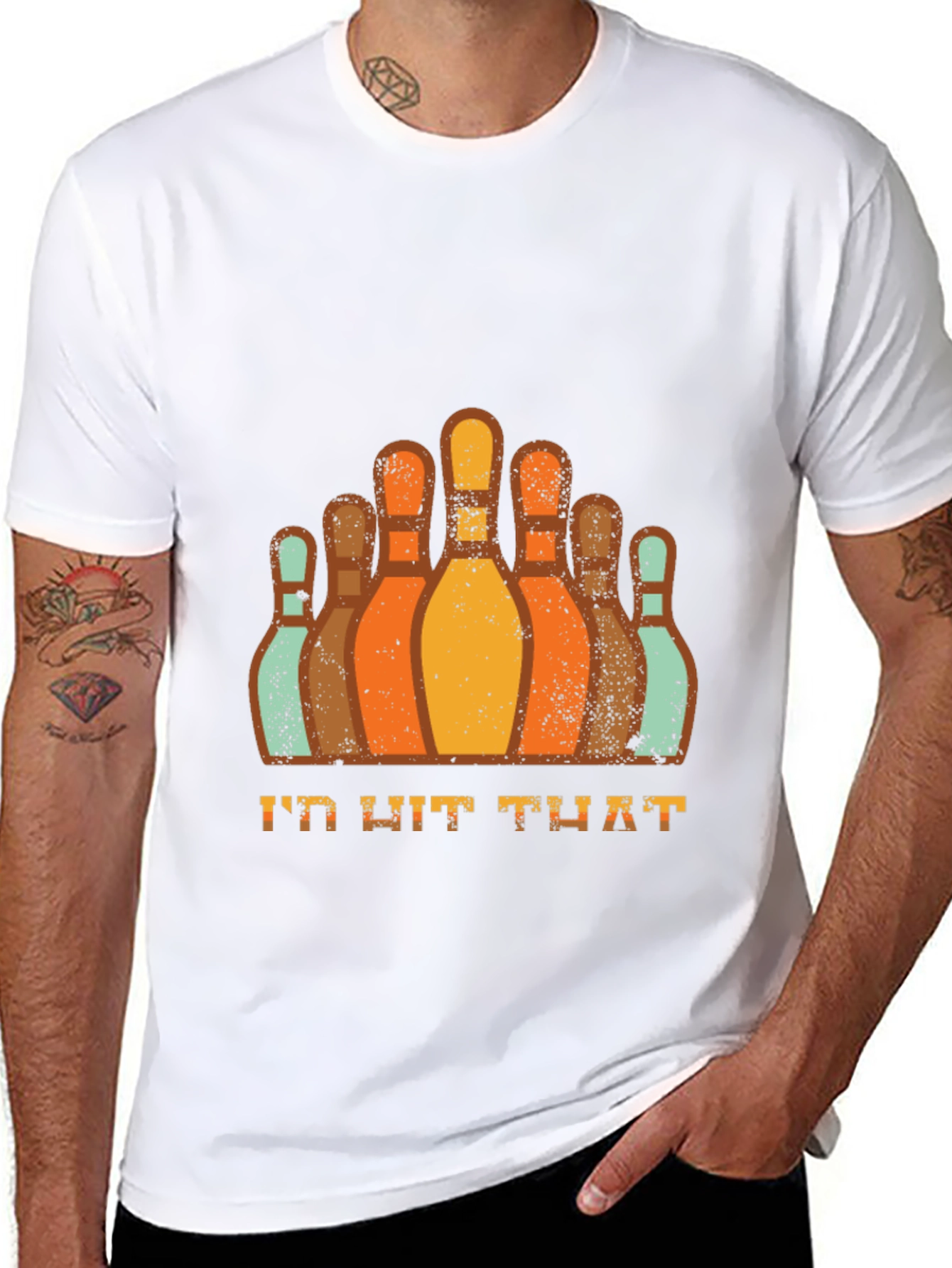 Bowling Id Hit That Graphic Tee