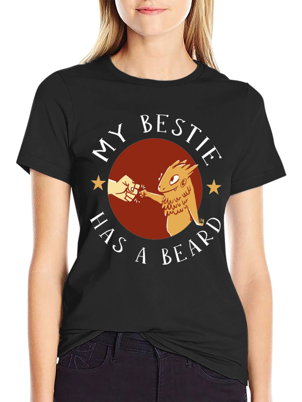 My Bestie Has A Beard Graphic Tee
