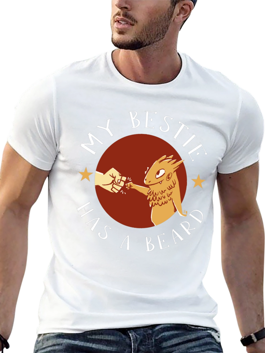 My Bestie Has A Beard Graphic Tee