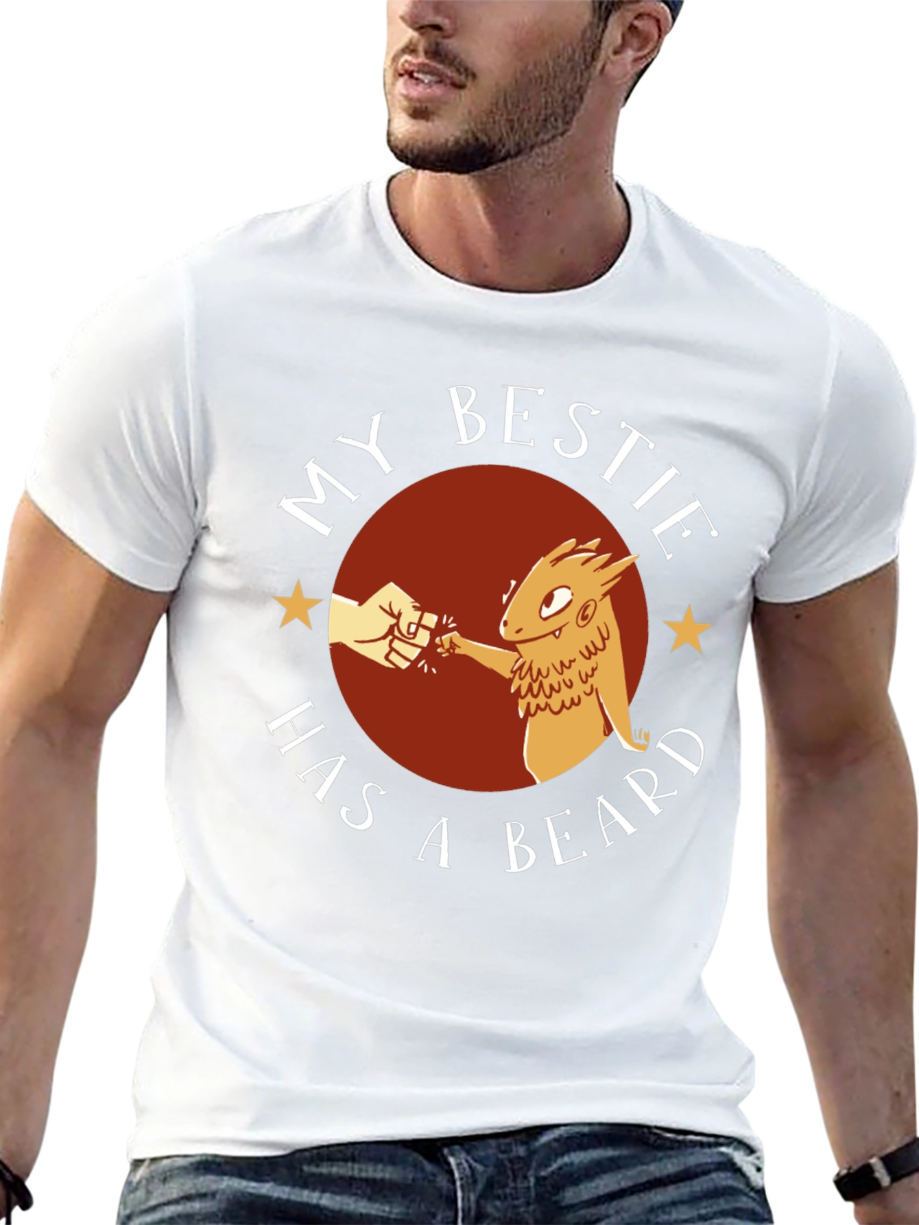 My Bestie Has A Beard Graphic Tee