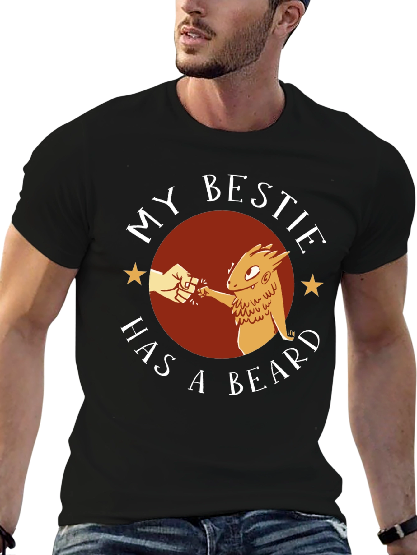 My Bestie Has A Beard Graphic Tee