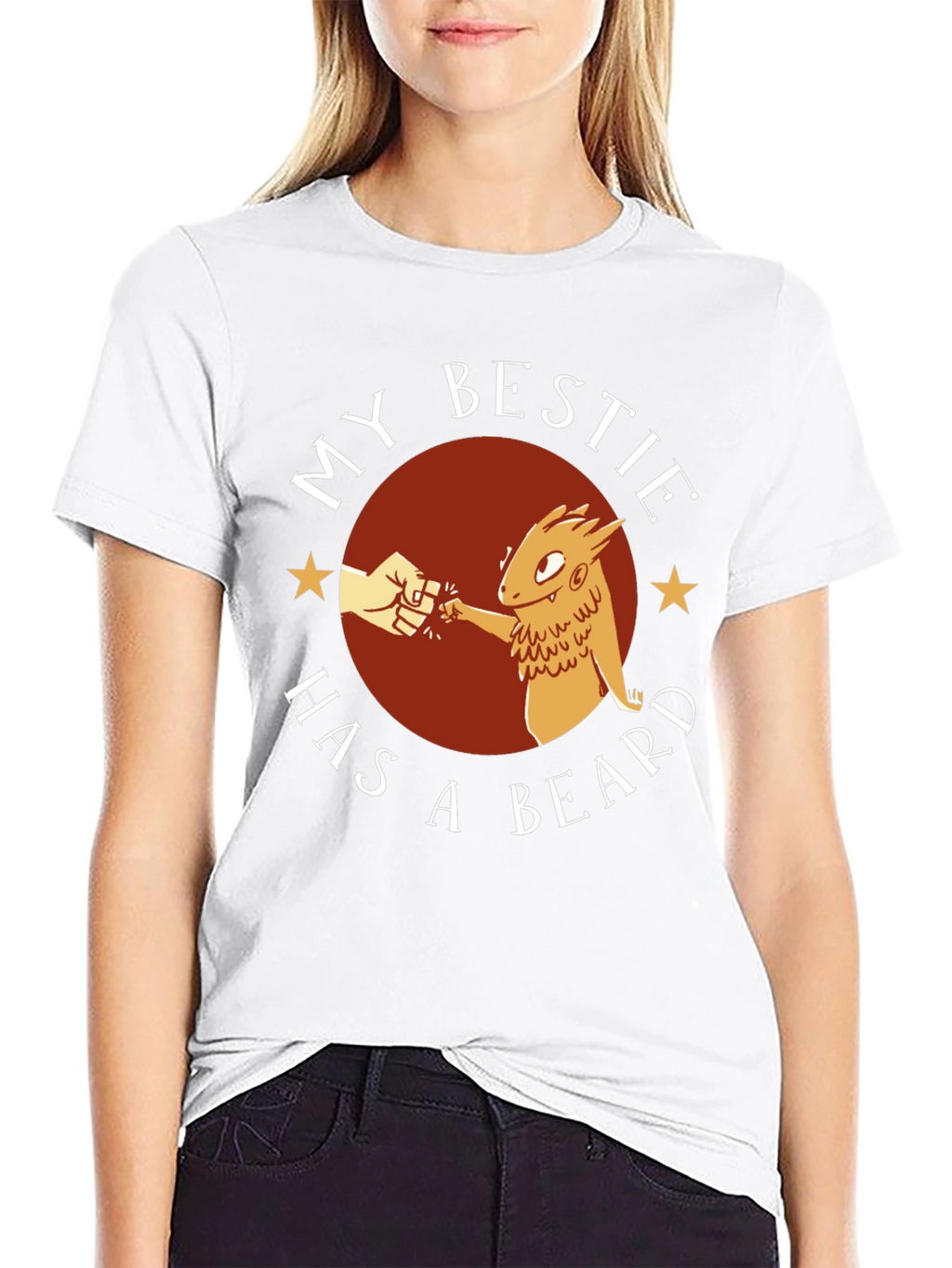 My Bestie Has A Beard Graphic Tee
