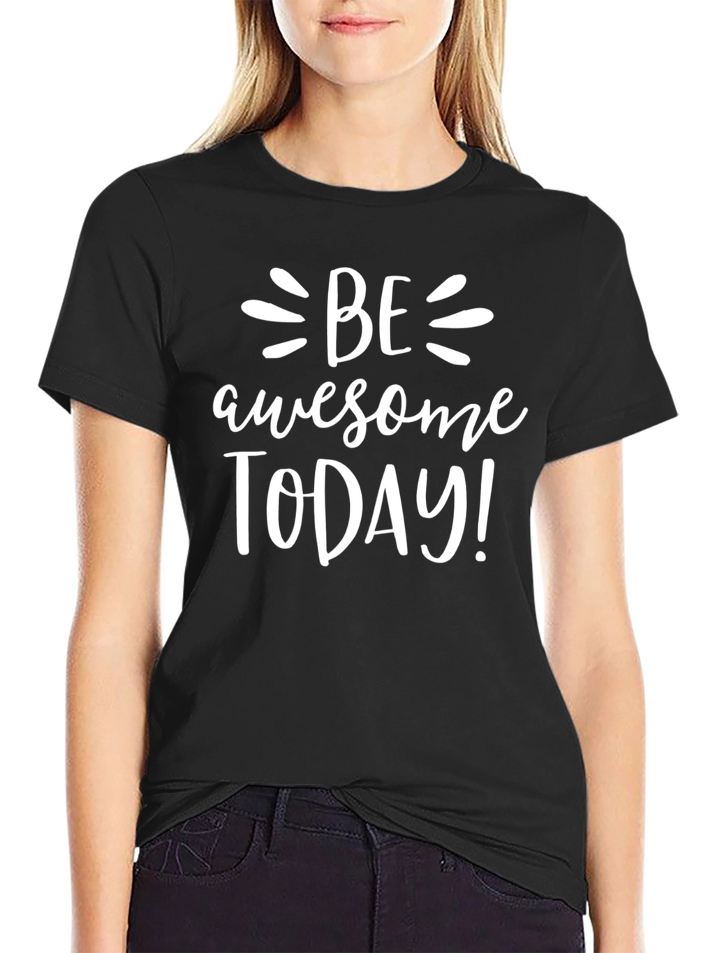 Be Awesome Today Graphic Tee - Black
