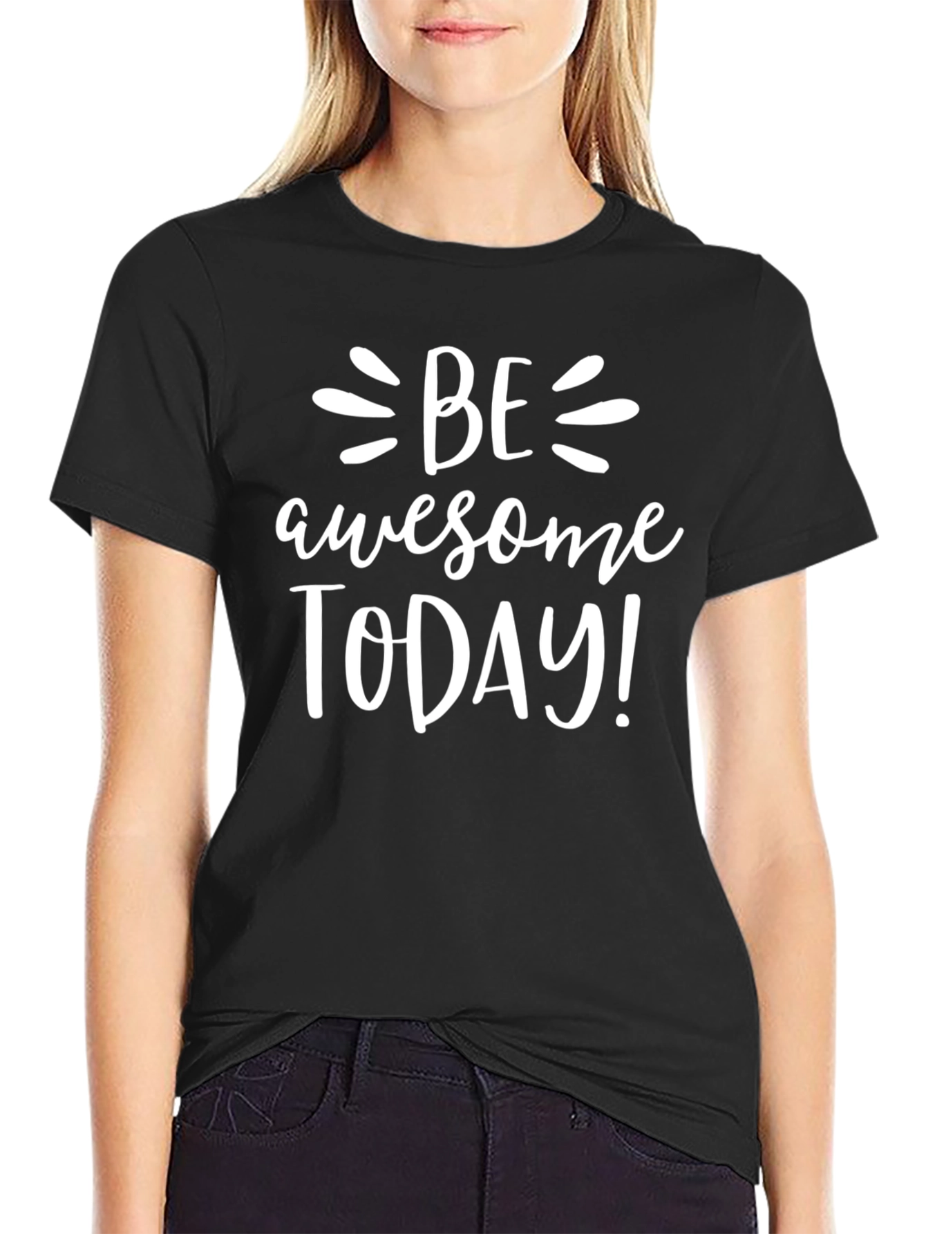 Be Awesome Today Graphic Tee - Black